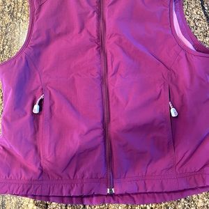 LL Bean Women’s Fleece Lined Vest, Petite Small, Purple
